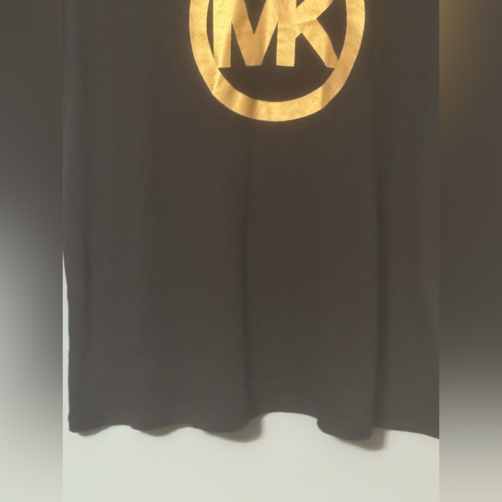 Michael Kors Black and Gold Short Sleeve Tee - Picture 3 of 5